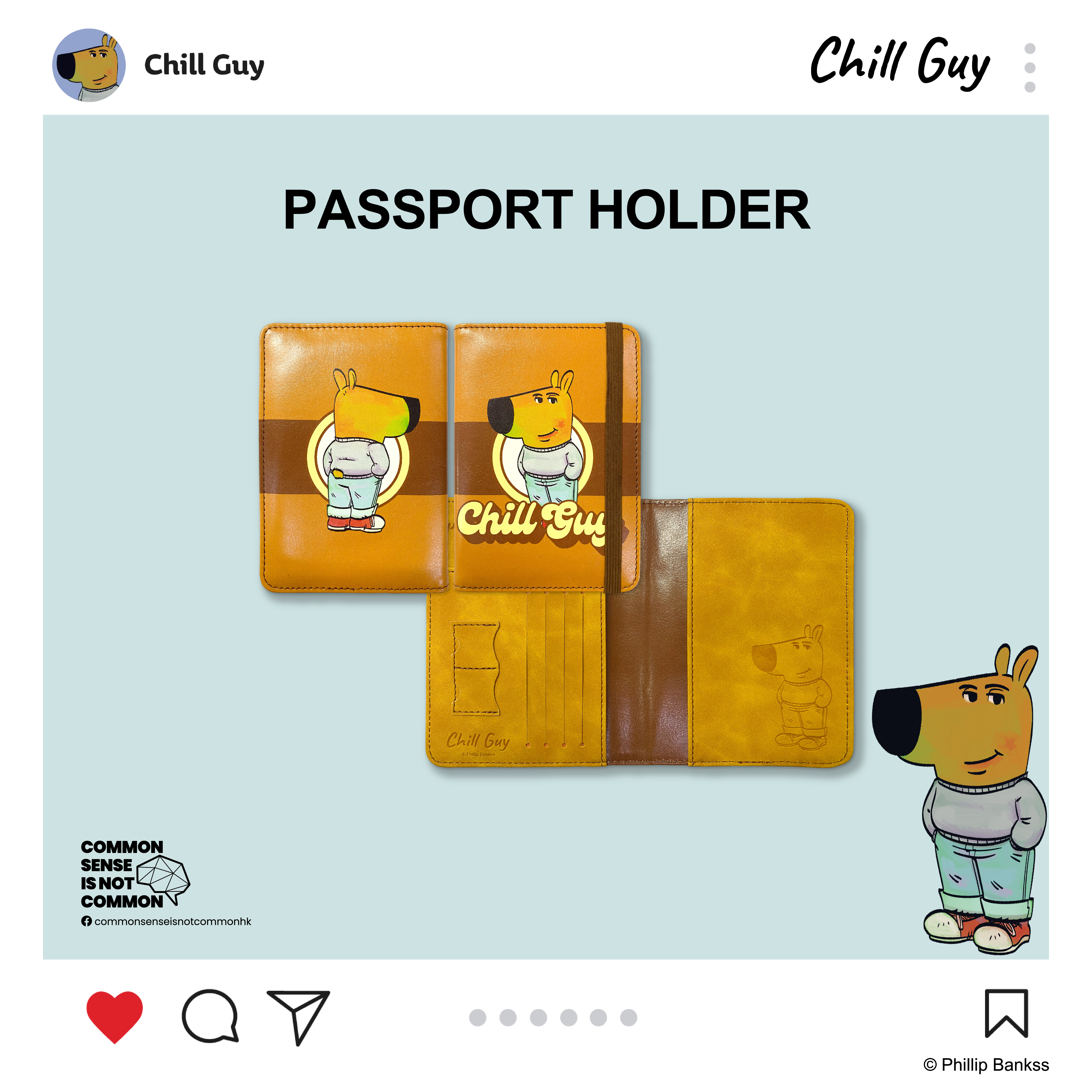 Chill Guy 護照套 CG-Passport Holder