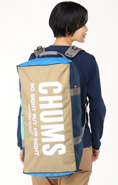 CHUMS 2024 Monkey Magic Small 2WAY Boston Bag – Crazy Color | Limited Edition Travel Duffel/Shoulder Bag JUN25