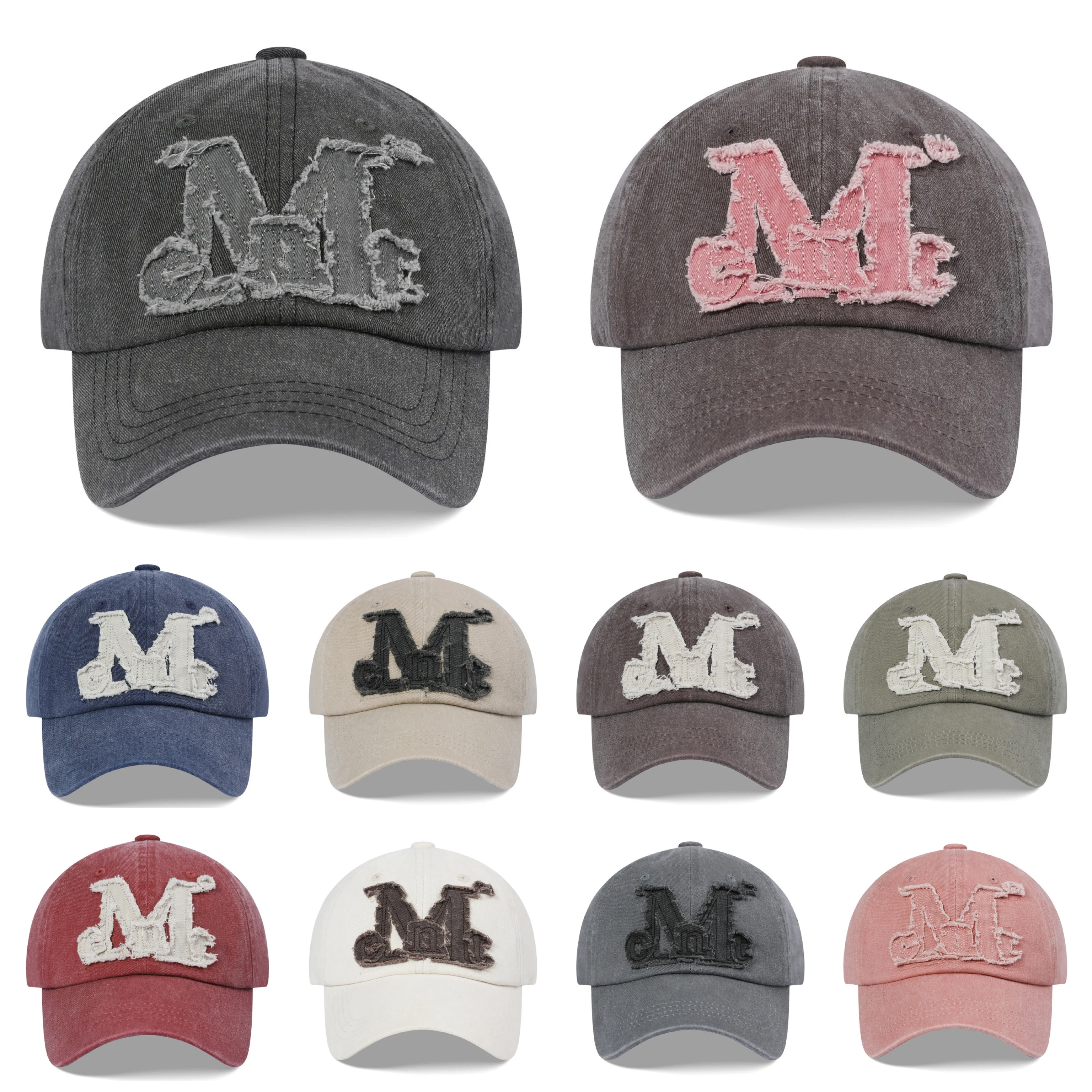 韓國限定🇰🇷 MUCENT SIGNATURE BALL CAP 復古水洗 貼花 流蘇 老帽 棒球帽 多色 / 現+預