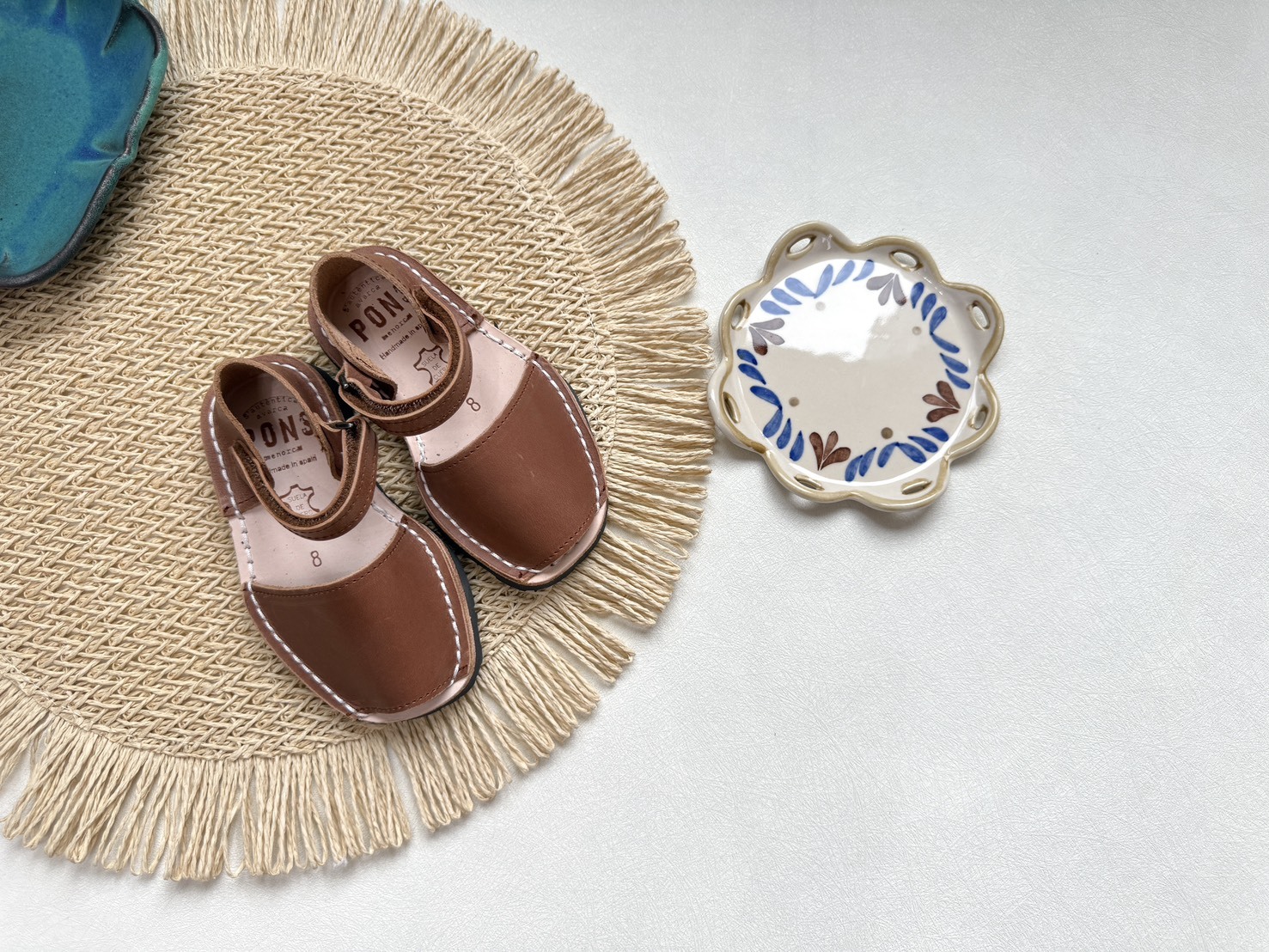 Pons Avarcas 手工皮革涼鞋 Frailera Style -Brown