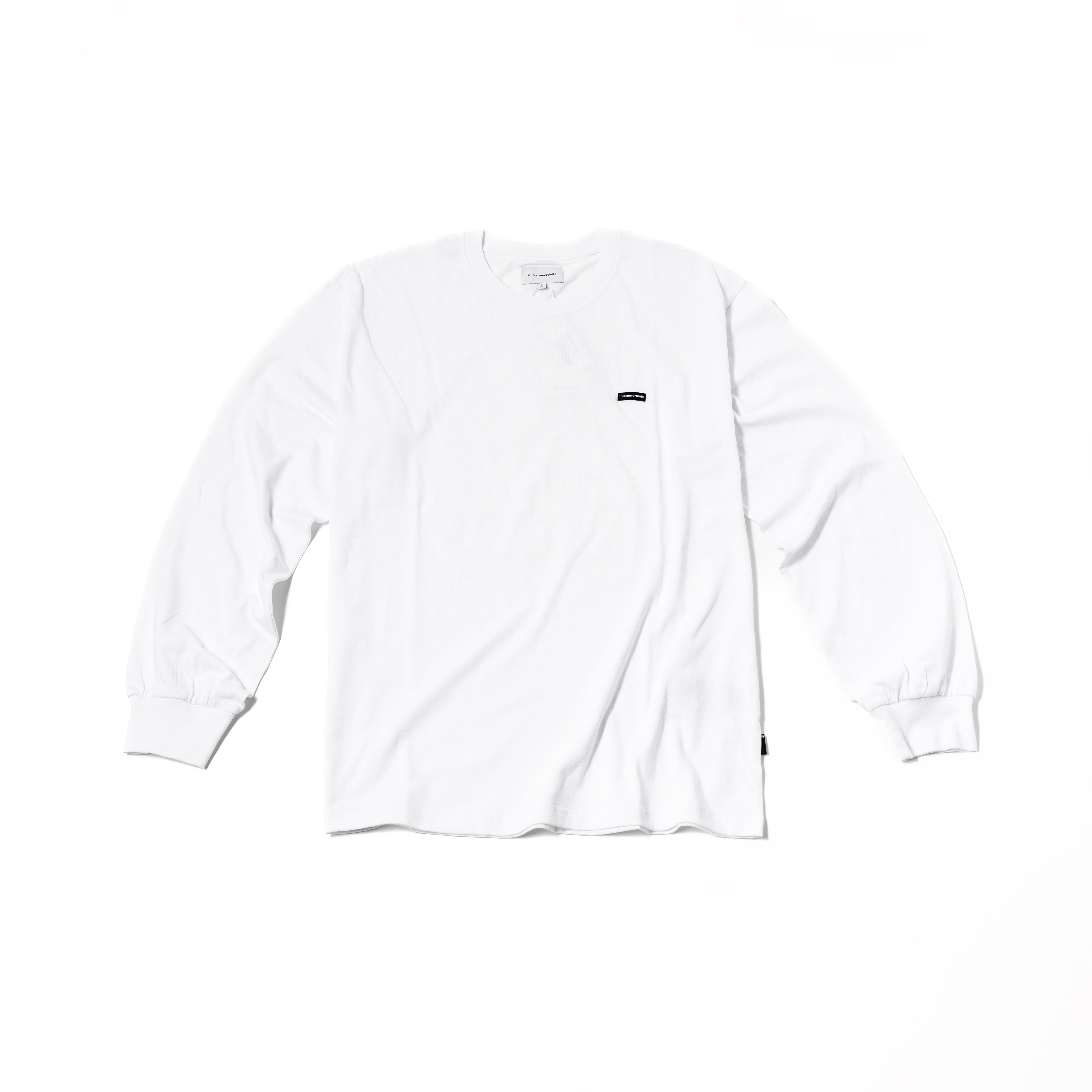 -(B2d03)-THISISNEVERTHAT T.N.T. CLASSIC HDP L/S TEE T.N.T 素色 經典款 薄長Ｔ黑色/白色-TN250TTSLT02