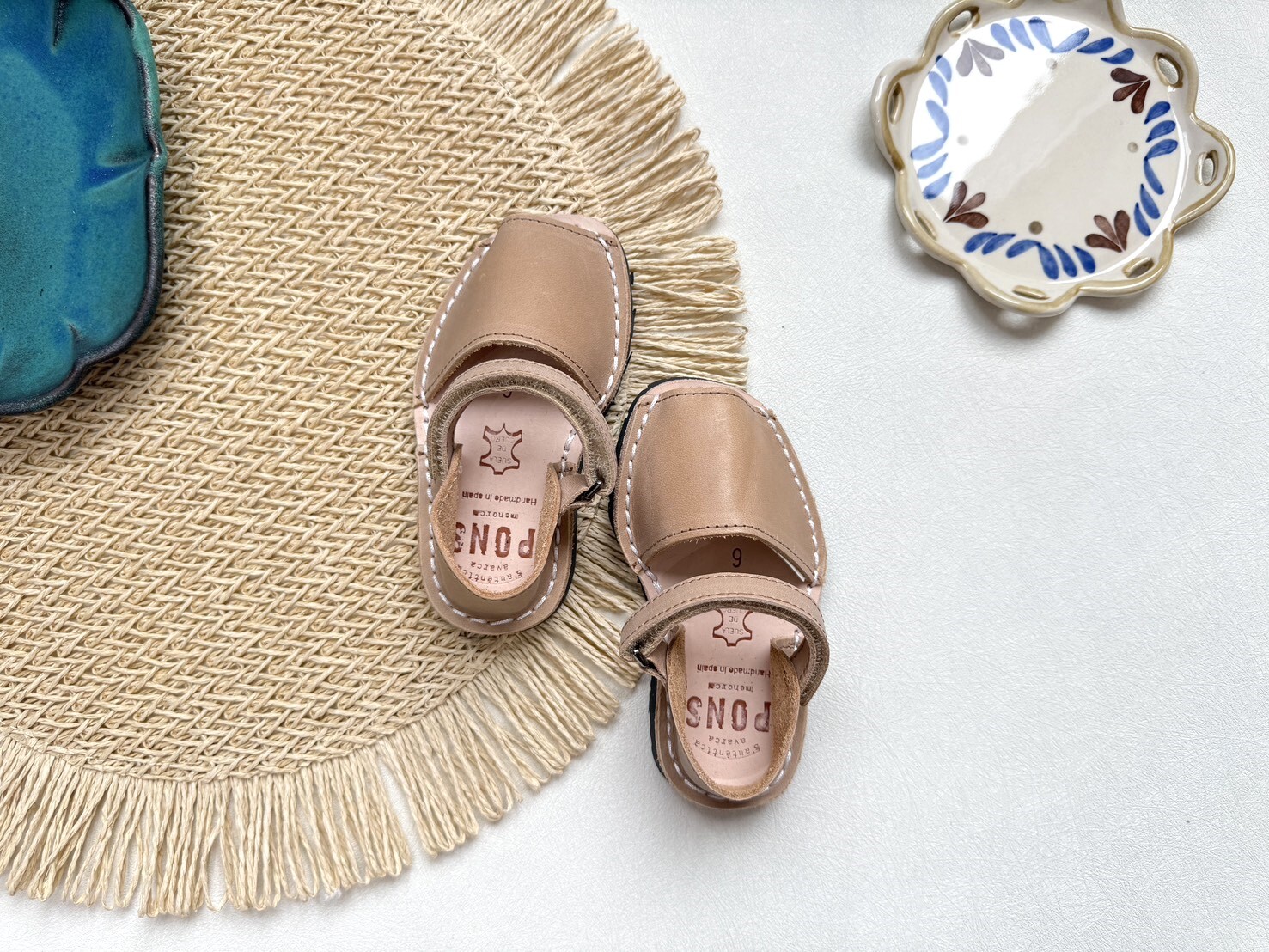 Pons Avarcas 手工皮革涼鞋 Frailera Style -Tan