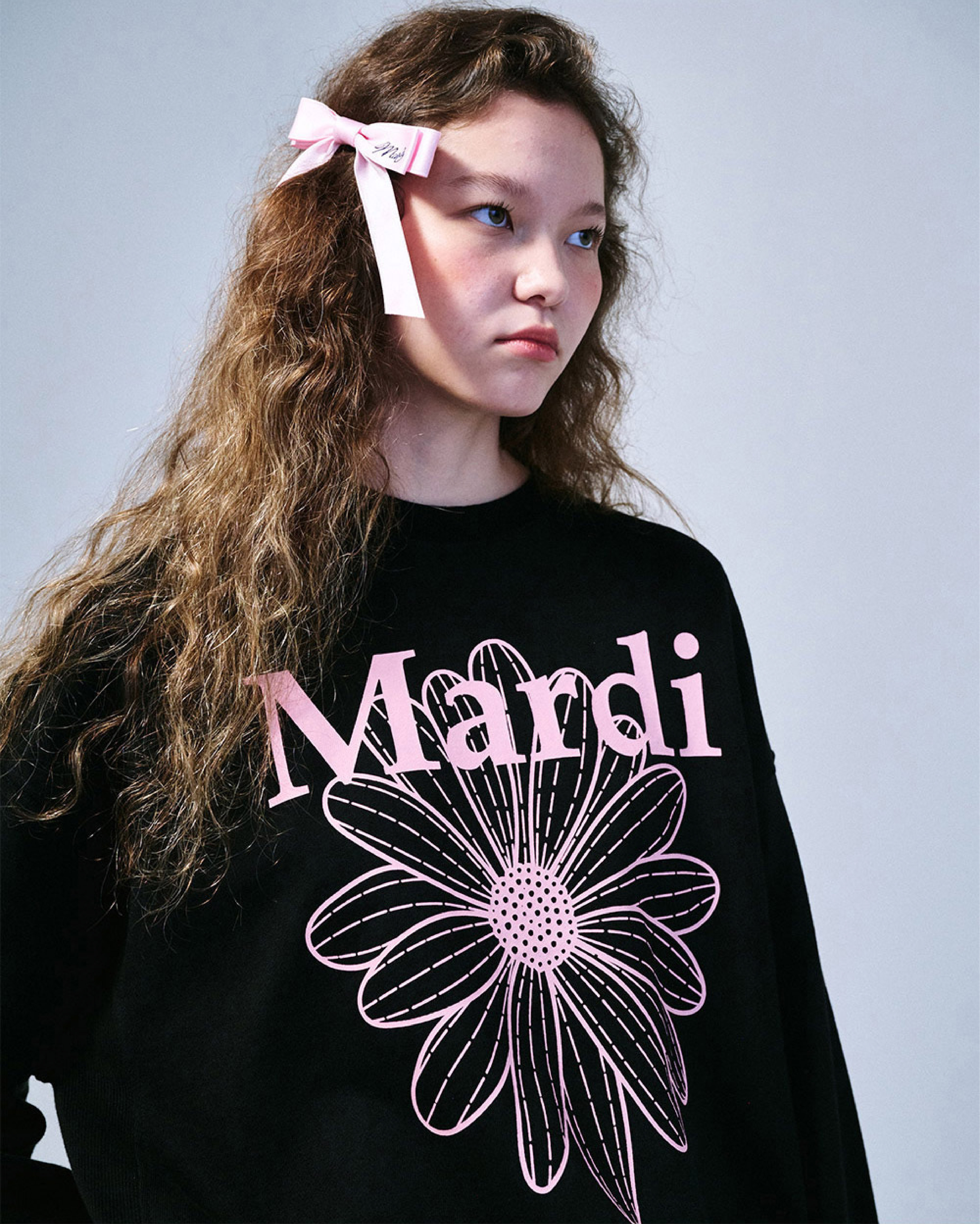 Mardi Mercredi | SWEATSHIRT FLOWERMARDI | BLACK PINK