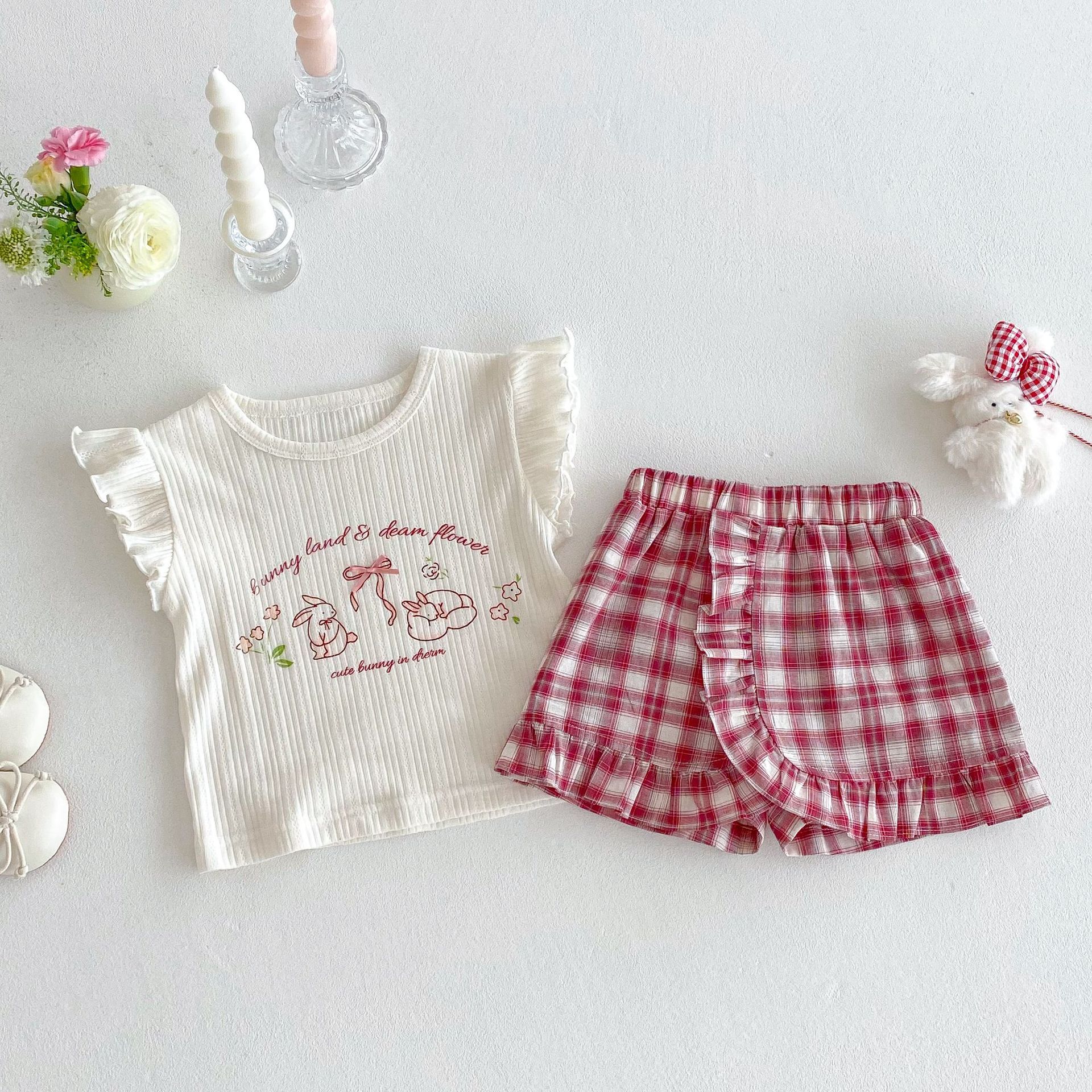 25夏 經典花邊格紋短褲