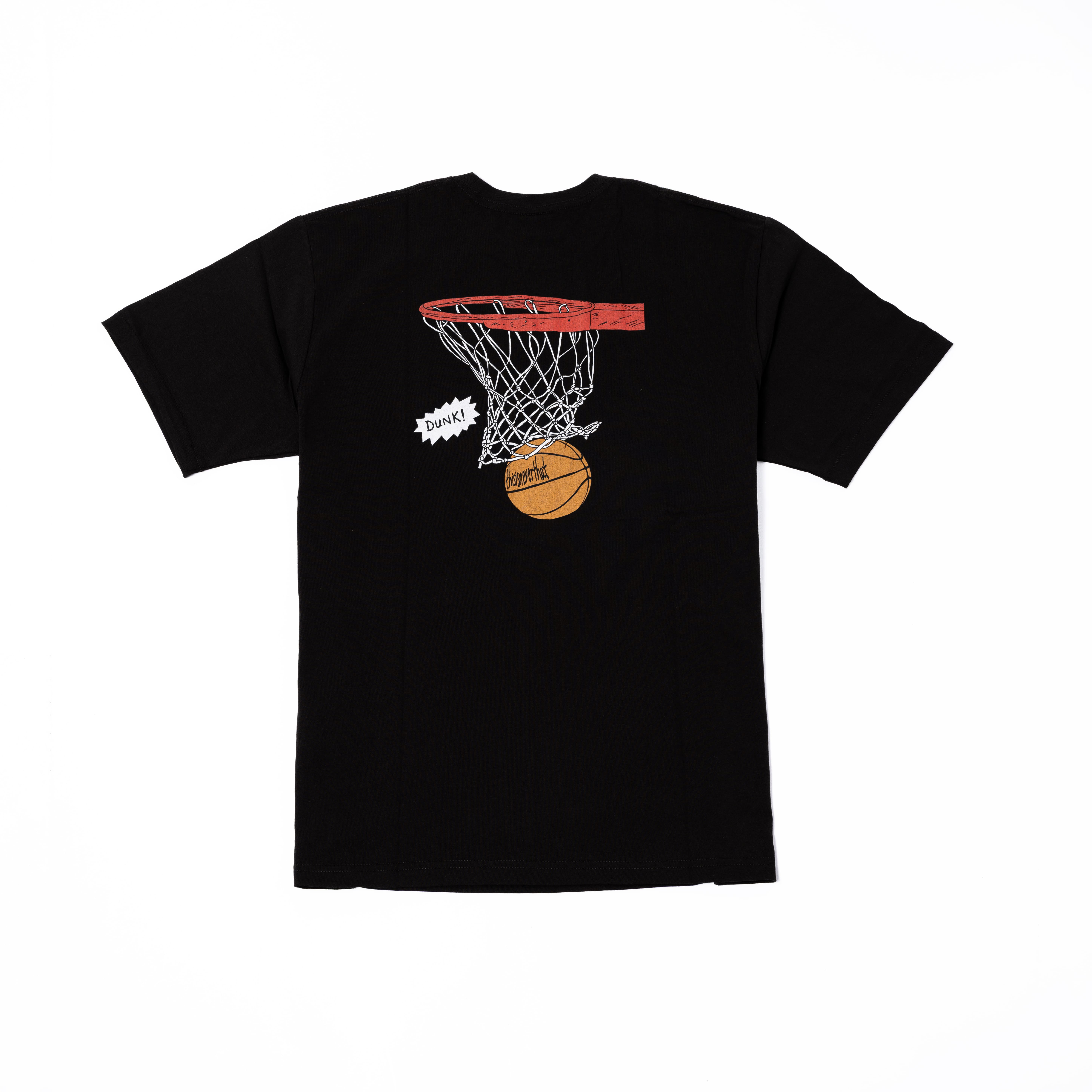 -(B2d01)-THISISNEVERTHAT DUNK HOOP TEE BASKETBALL T.N.T 籃球 插畫 短T 黑色-TN251TTSST19