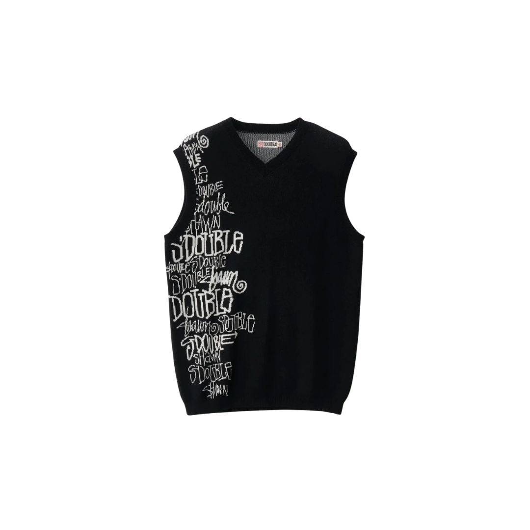 S/Double Script Stack Sweater Vest 疊層毛衣背心