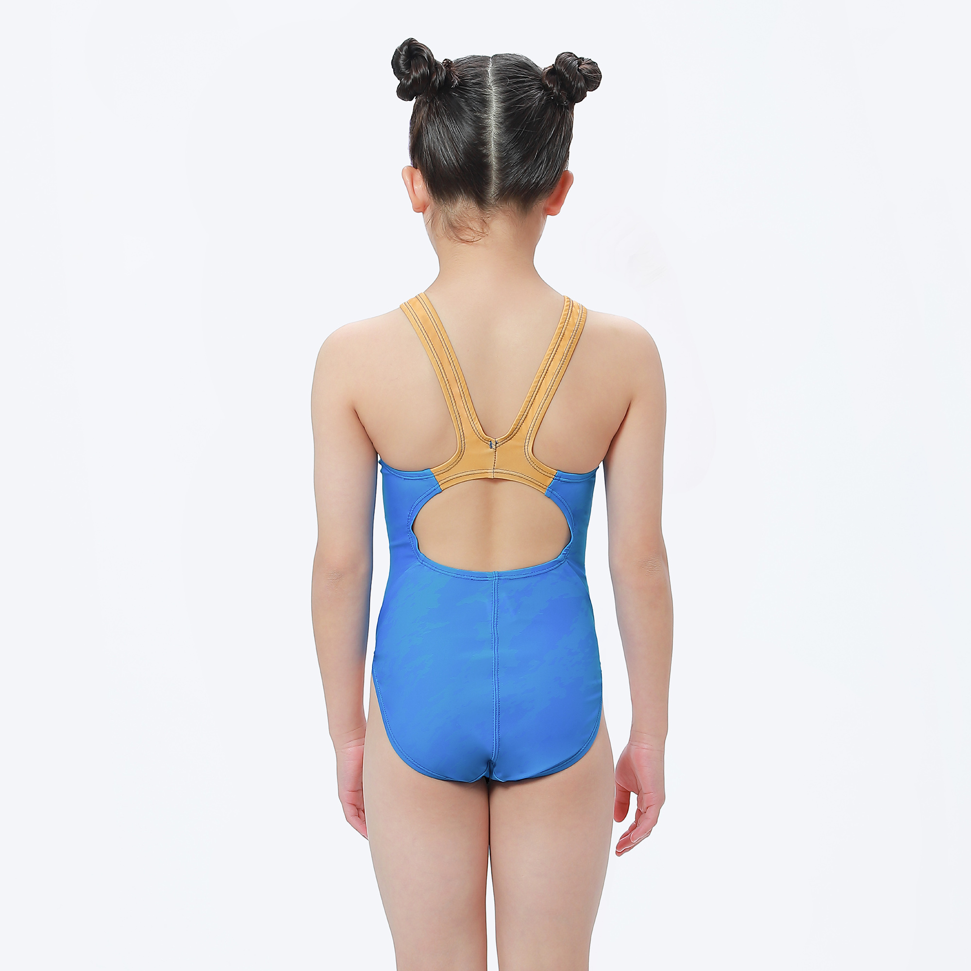 MAR-25071WJ 小女競賽型泳裝 - 福金與霧尼