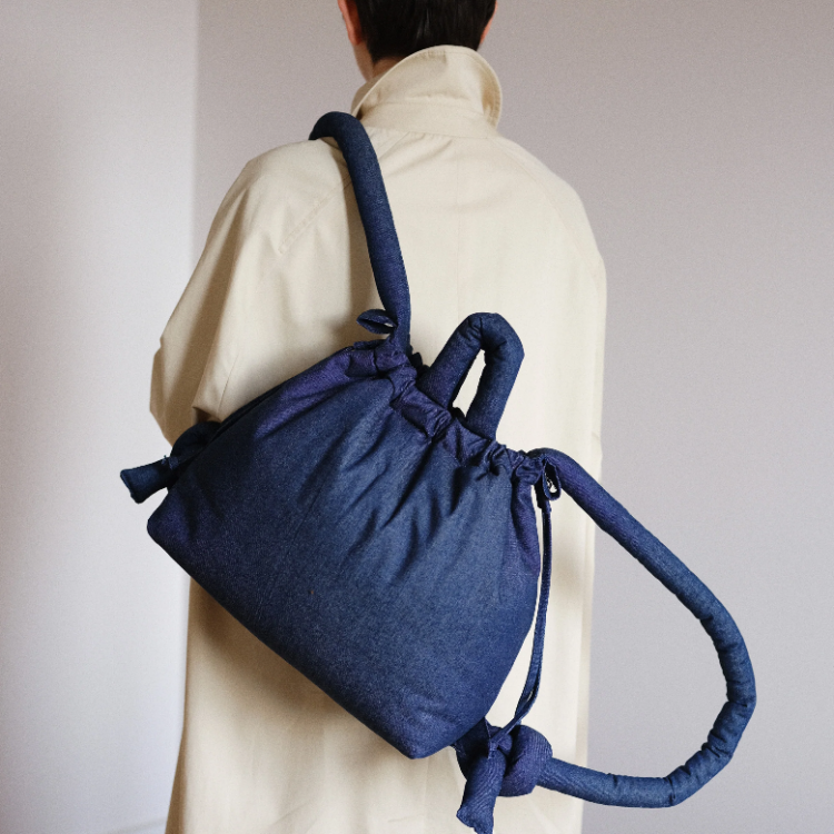 西班牙 OLEND 空氣蓬蓬四用包 ONA SOFT Denim 單寧藍
