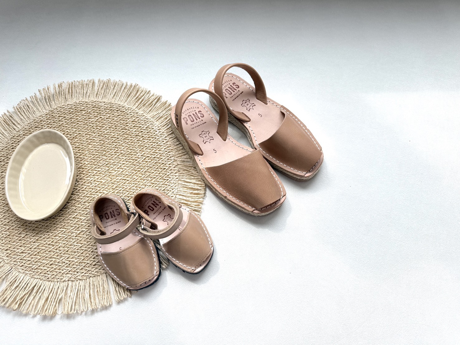 Pons Avarcas 經典編織底涼拖鞋(大人款) Classic Espadrille -Tan