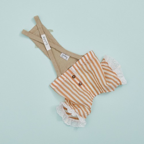 Louisdog Le Seta 絲光條紋短褲