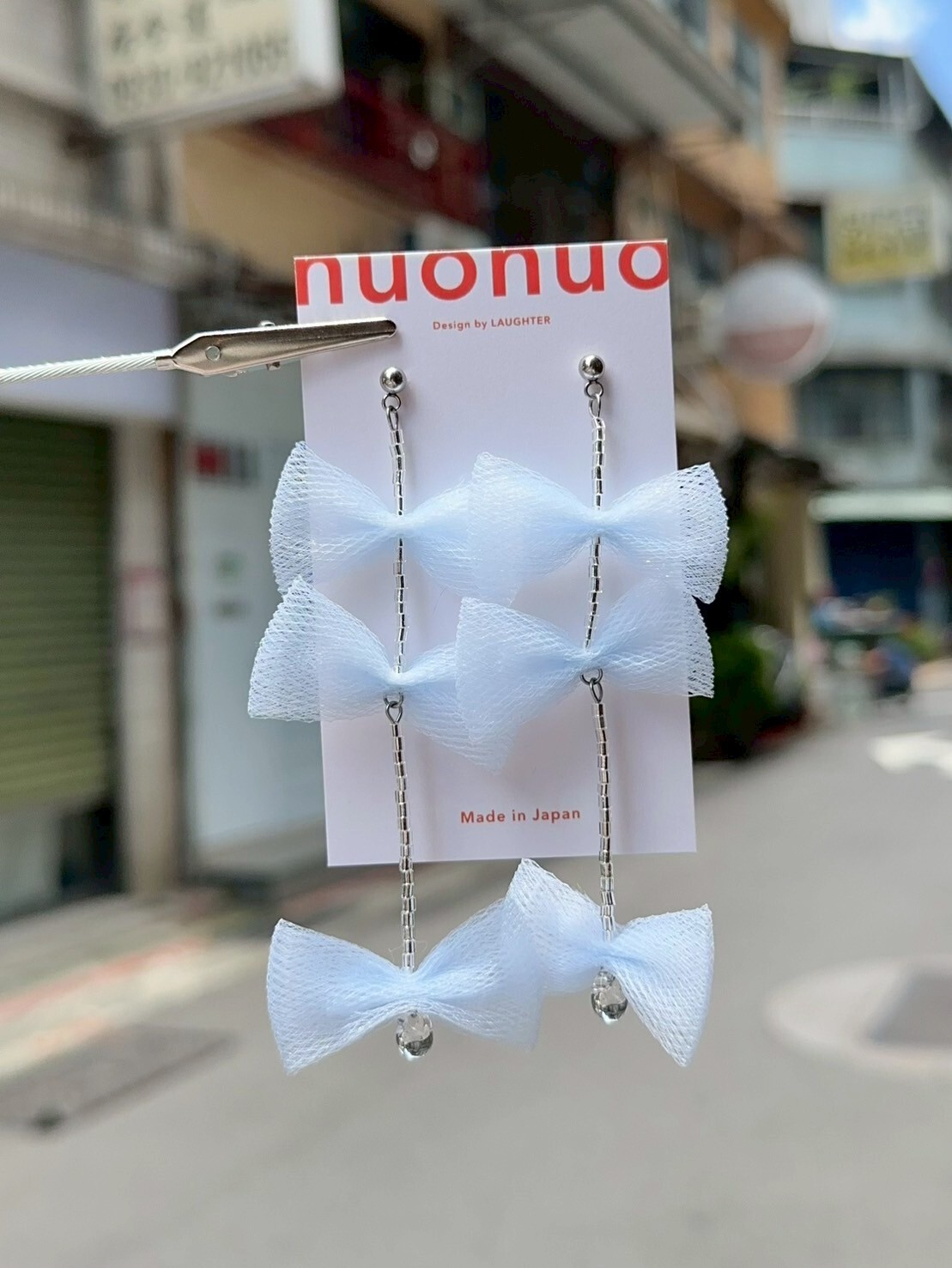 [LAUGHTER] 耳針 | 水藍 | NO.290