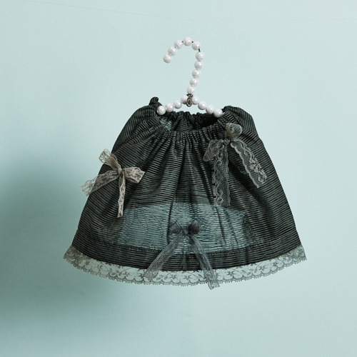 Louisdog 棕葉泡芙洋裝