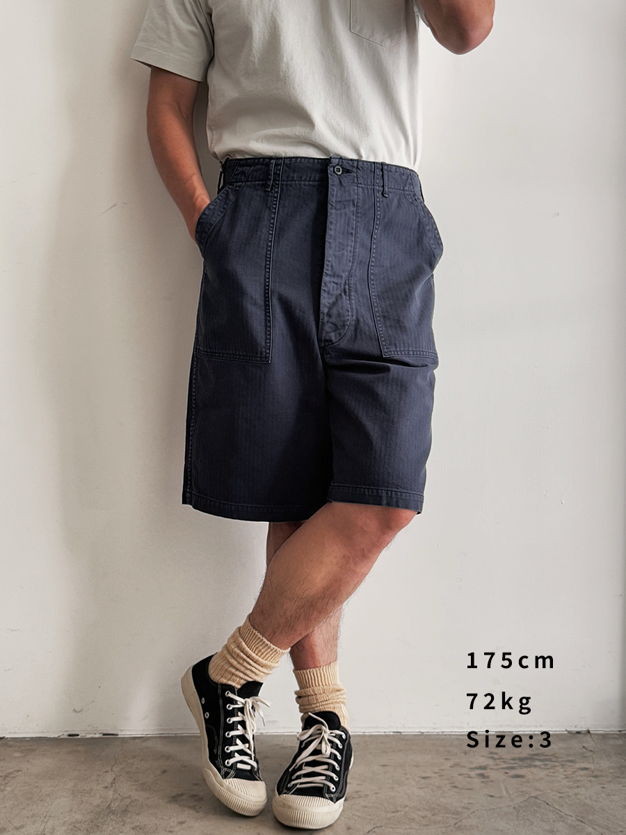 orSlow Summer Fatigue Shorts Navy