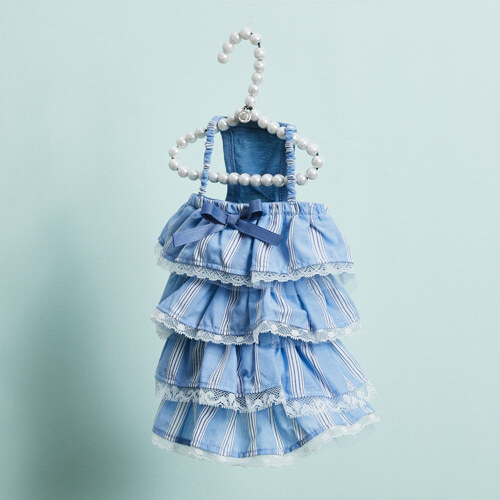 Louisdog 海藍波浪蕾絲洋裝