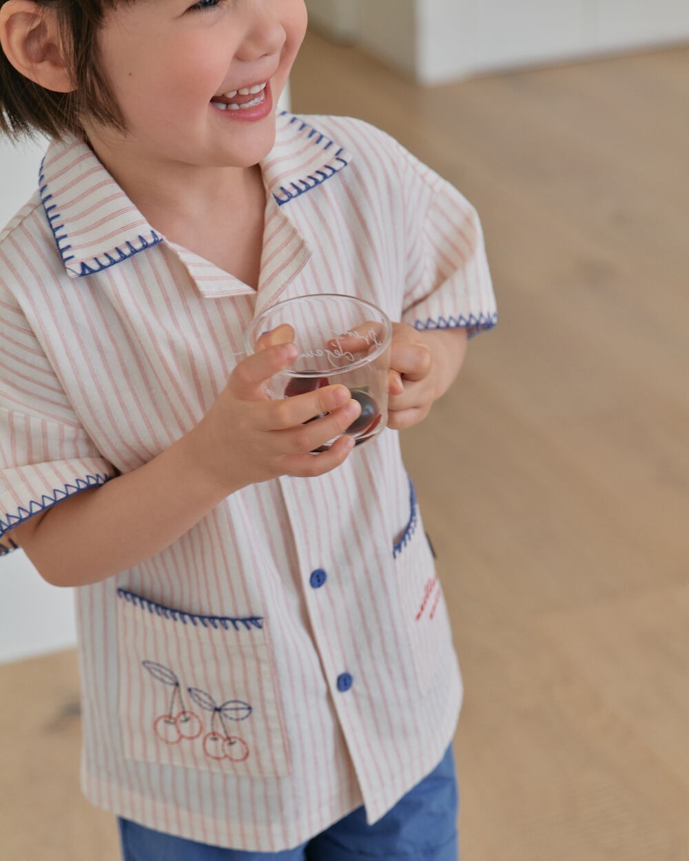 [7月第三週出貨]-櫻桃Mellow襯衫｜奶油色