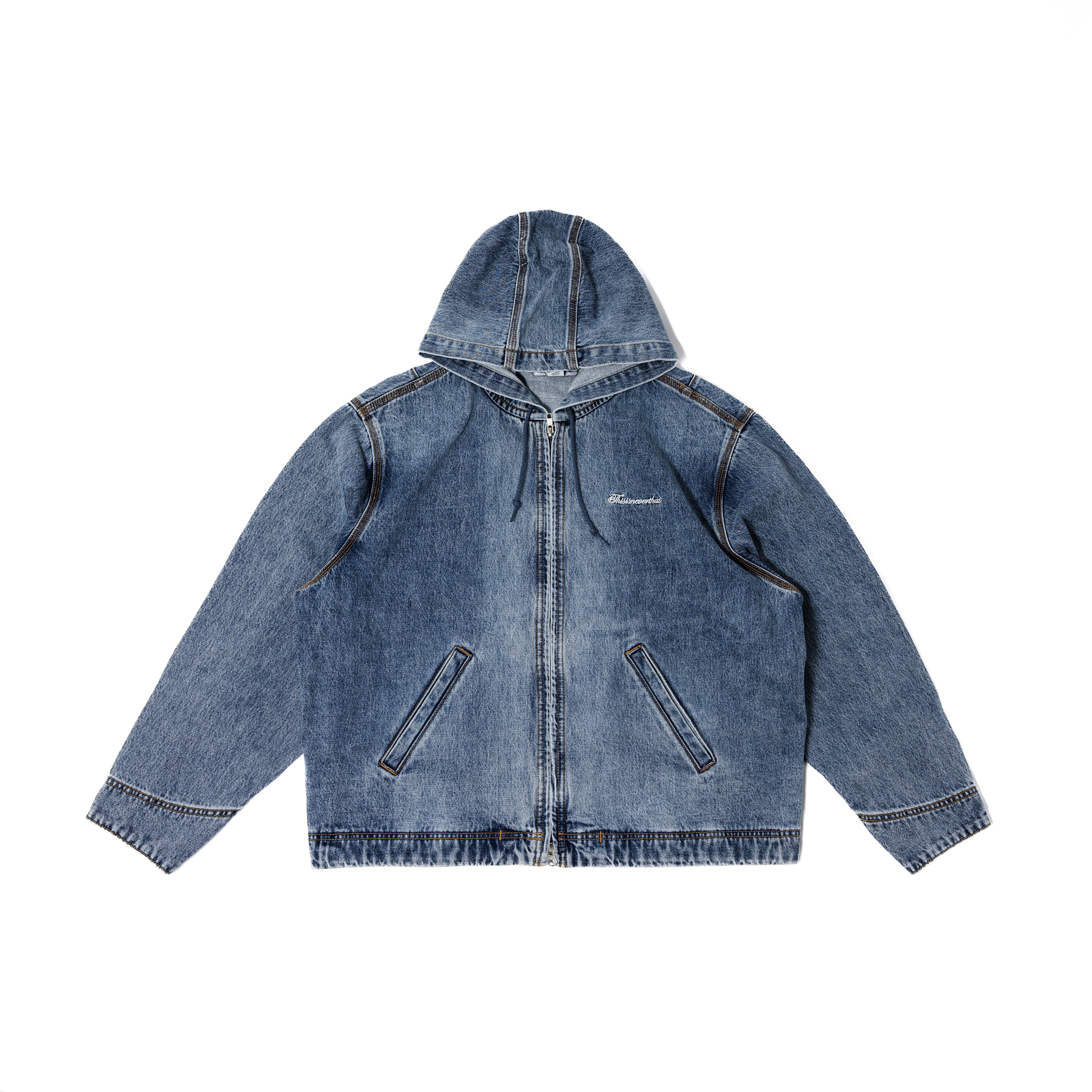 -(B4d01)-THISISNEVERTHAT WASHED CARPENTER JACKET T.N.T 水洗 單寧 連帽 外套 水洗藍/復古藍/冰藍色-TN251WOWLS05