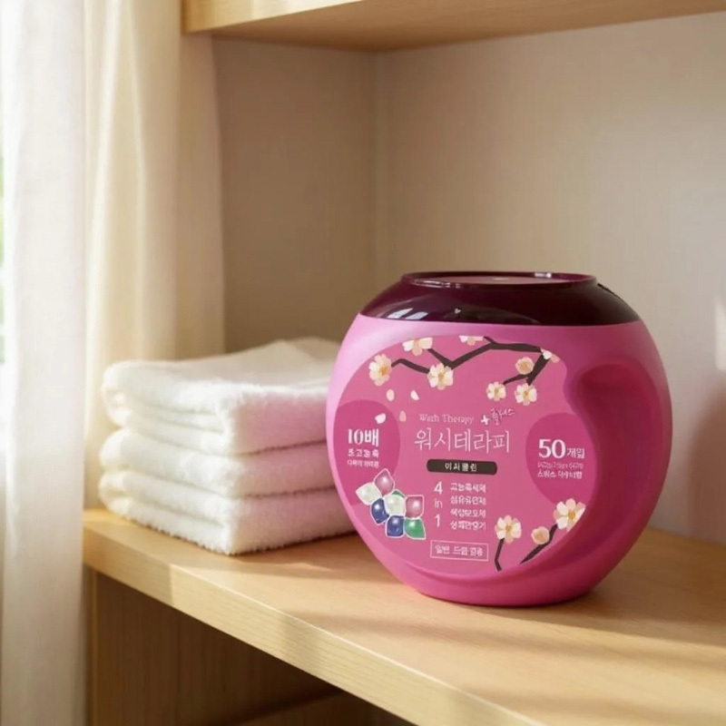 韓國 Wash Therapy Plus+ 四合一洗衣膠囊 50入裝（升級版）
