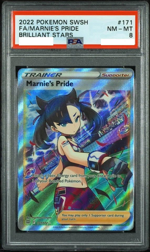 [PSA 8] 2022 Pokémon Marnie's Pride Sword & Shield: Brilliant Stars 171/172