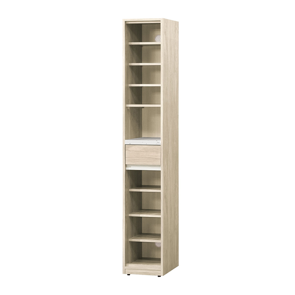 羅菲1.1尺仿石面二門單抽中開放高鞋櫃/玄關收納櫃/隔間置物櫃