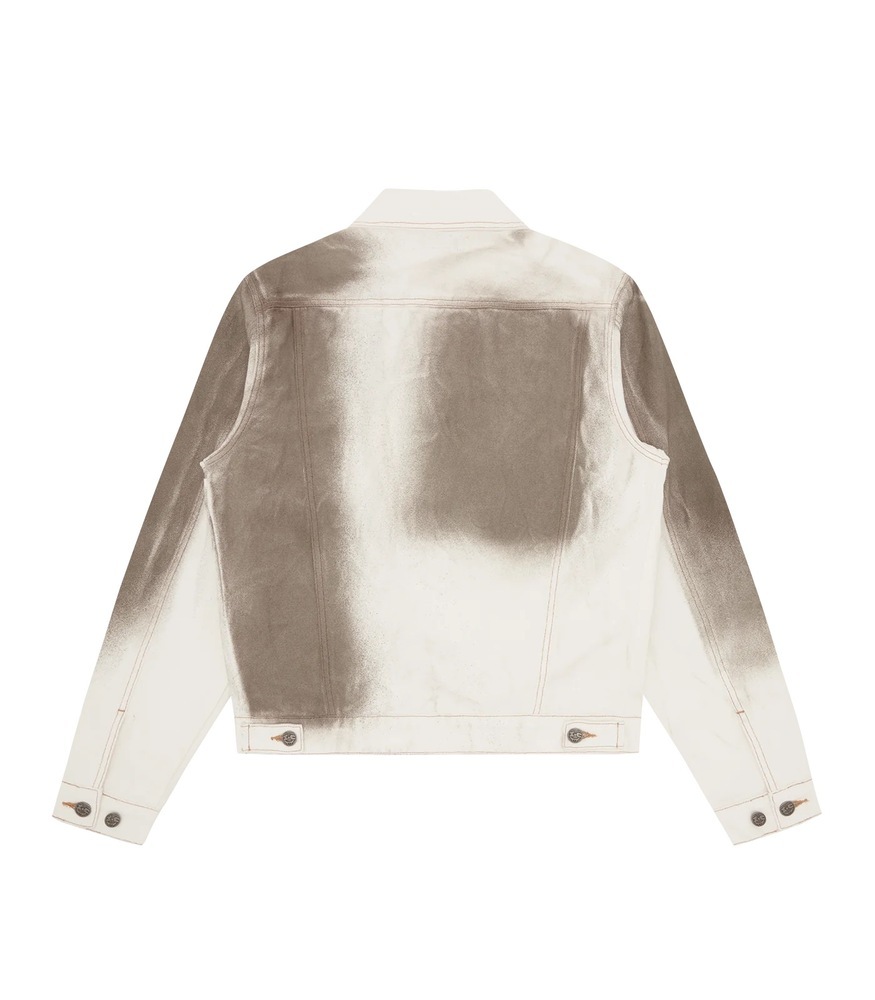 OIL STAINED TRUCKER JACKET