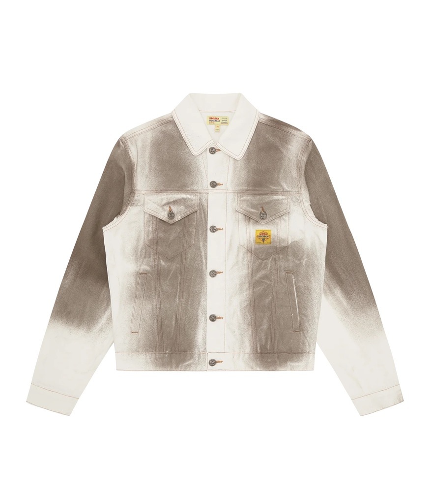 OIL STAINED TRUCKER JACKET