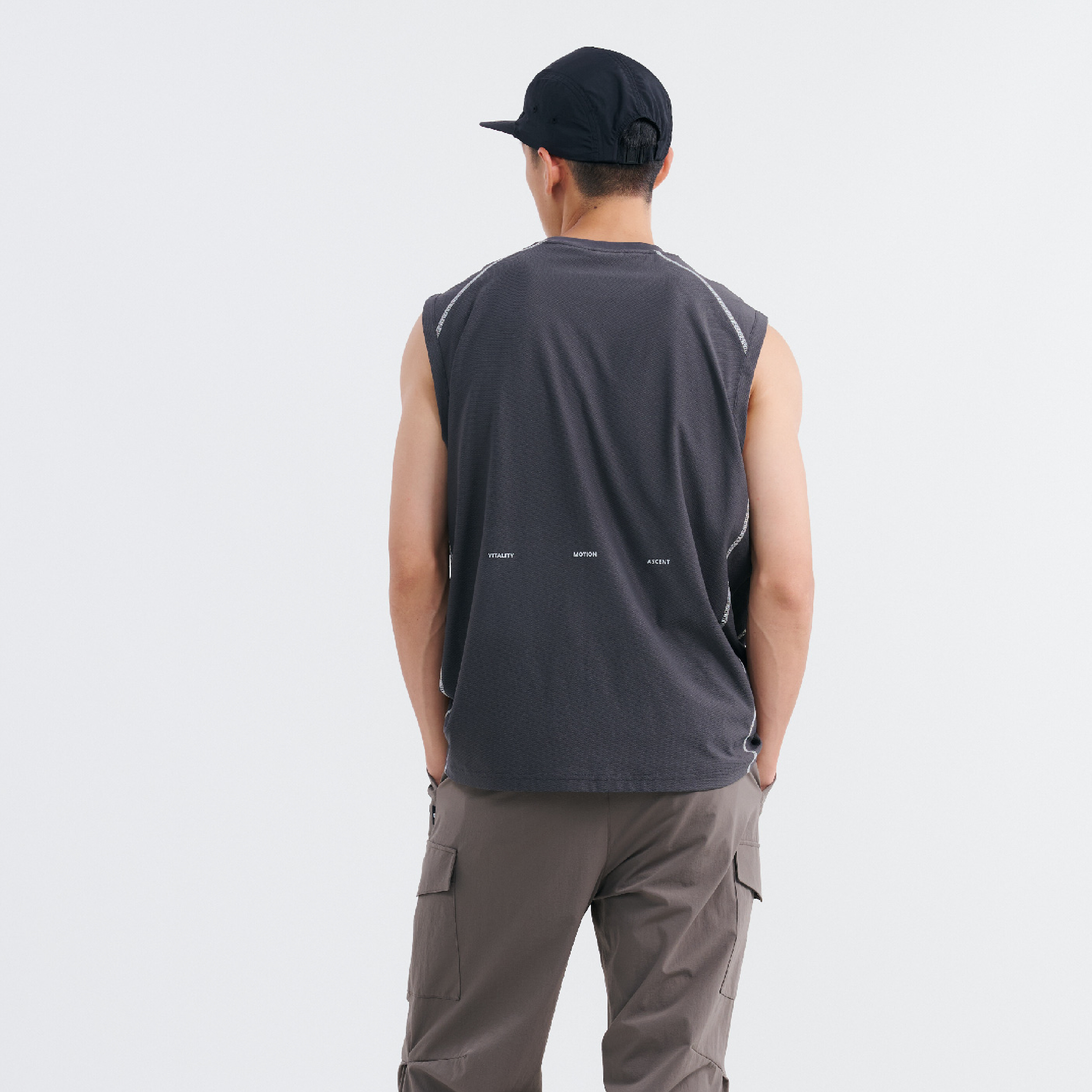 BOHRHOO Quick-Drying Topstitched Vest 肌理明線 速乾背心 [BH1009]