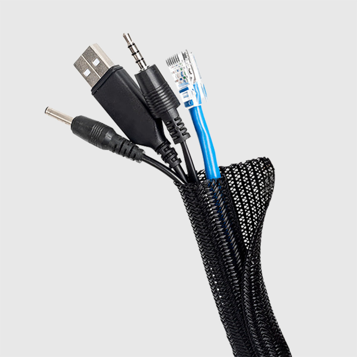 居家小物｜電線自捲式編織套管