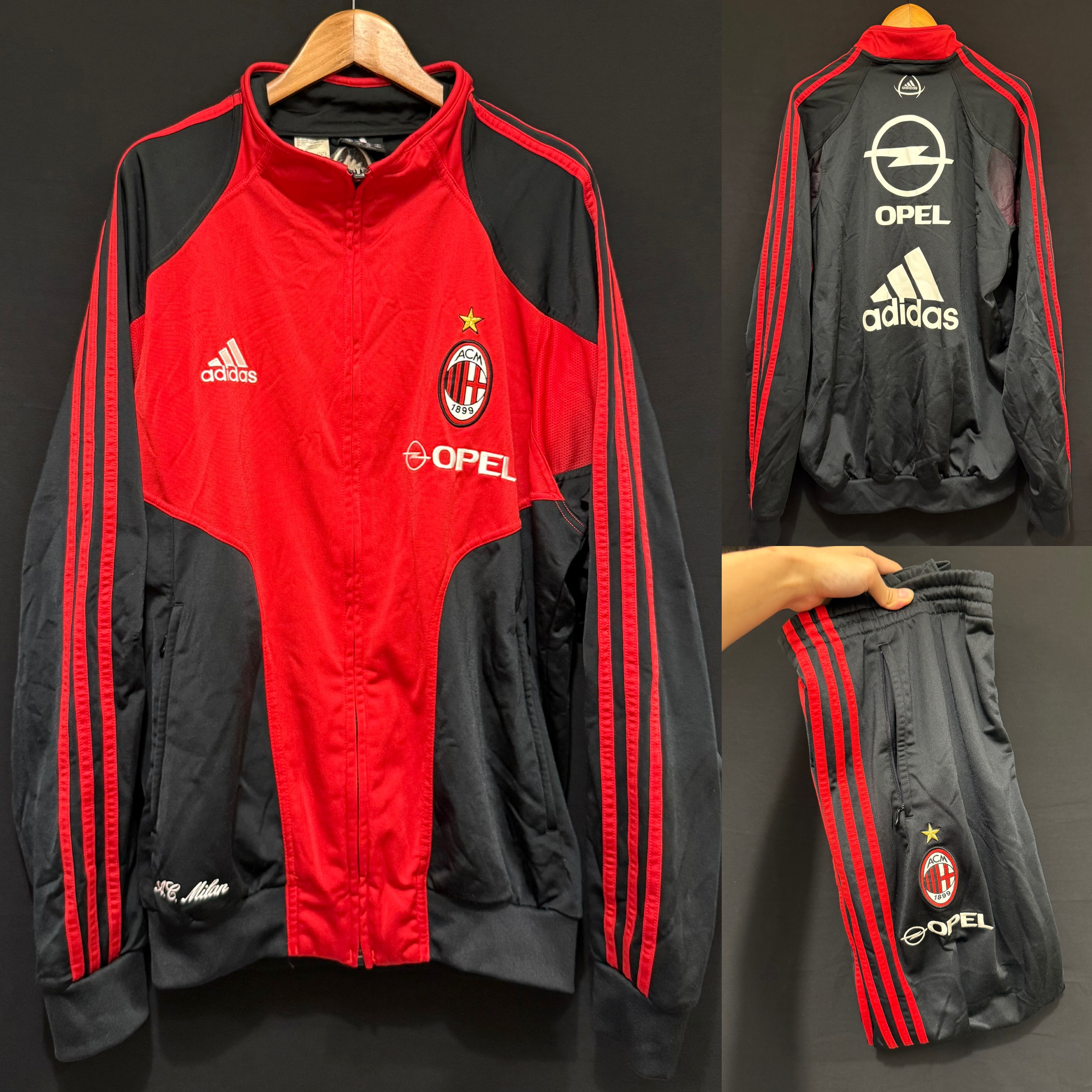 AC Milan 2004-2005 Adidas Training Jacket and Pants