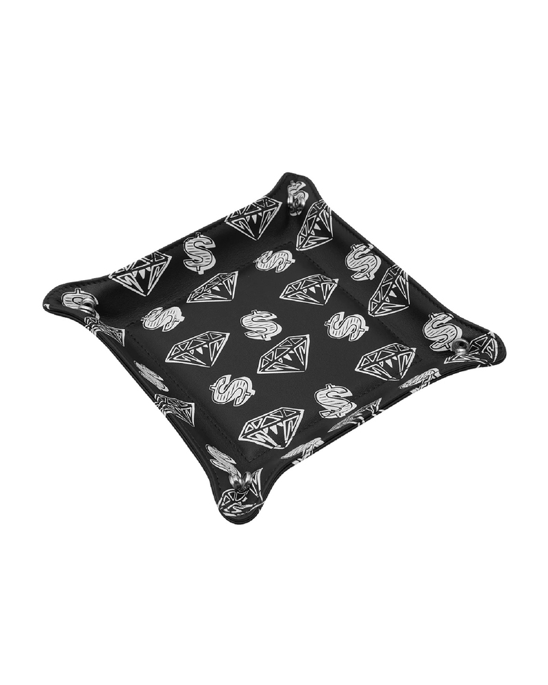 DIAMOND AND DOLLARS COIN TRAY