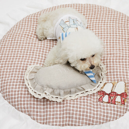 Louisdog 橢圓荷葉邊安撫抱枕