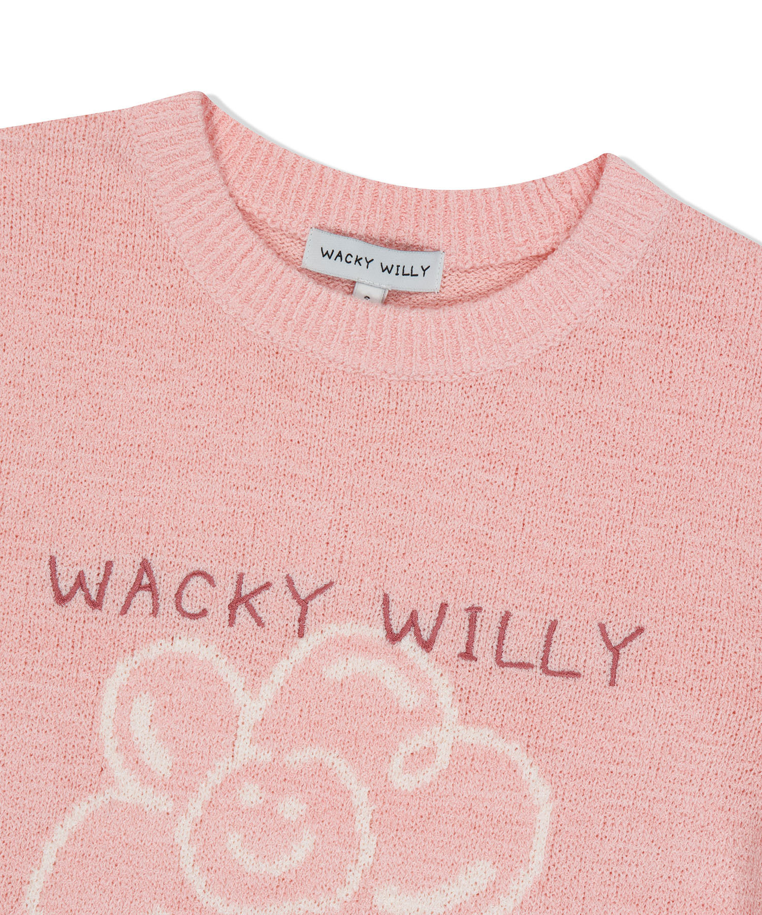 Tシャツ・カットソー WACKY WILLY Women's Lily Graphic Short Sleeve Knit Wacky Willy】Women's Lily Graphic Short Sleeve Knit