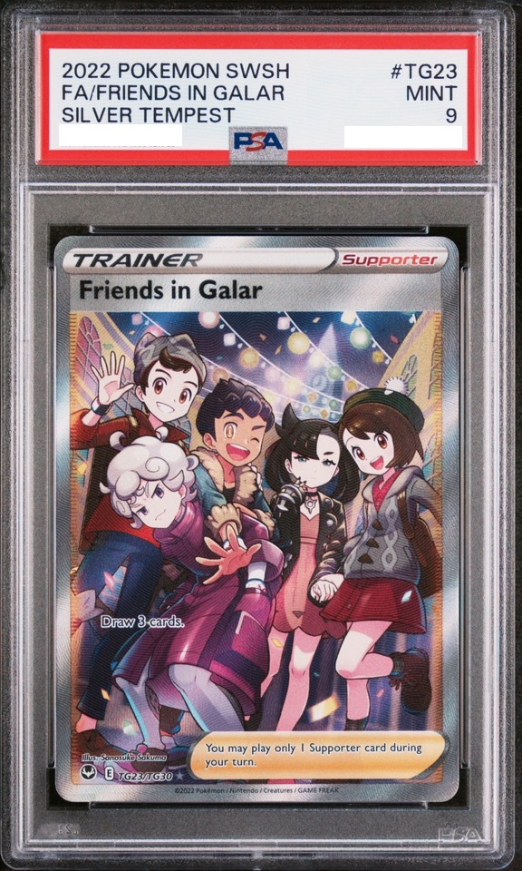 [PSA 9] 2022 Pokemon Friends in Galar TG23 Full Art Trainer