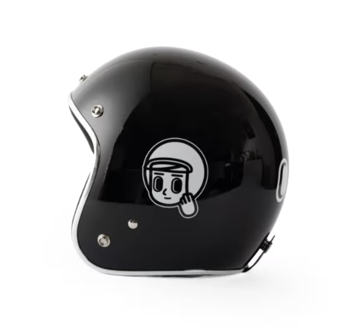 消極男子 X 飛猴 聯名安全帽 黑