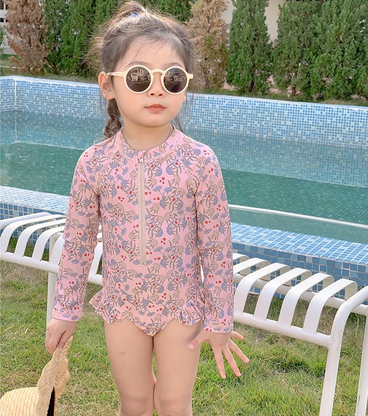 北歐風長袖泳衣