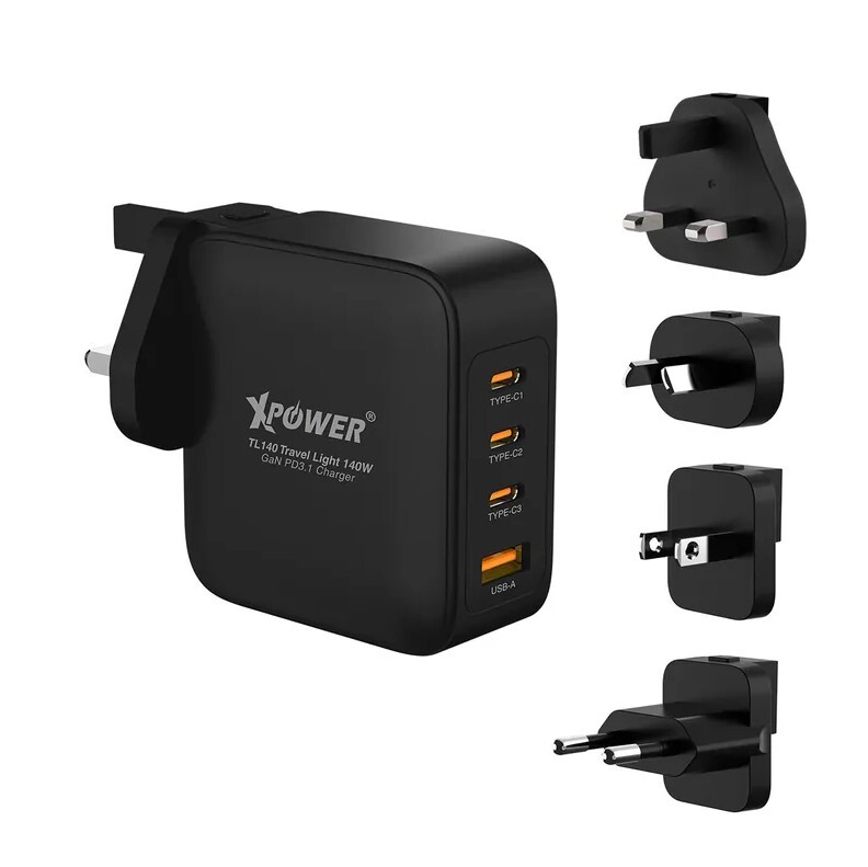 XPower TL140 Travel Light 140W 4輸出 140W PD3.1 GaN 旅行充電器