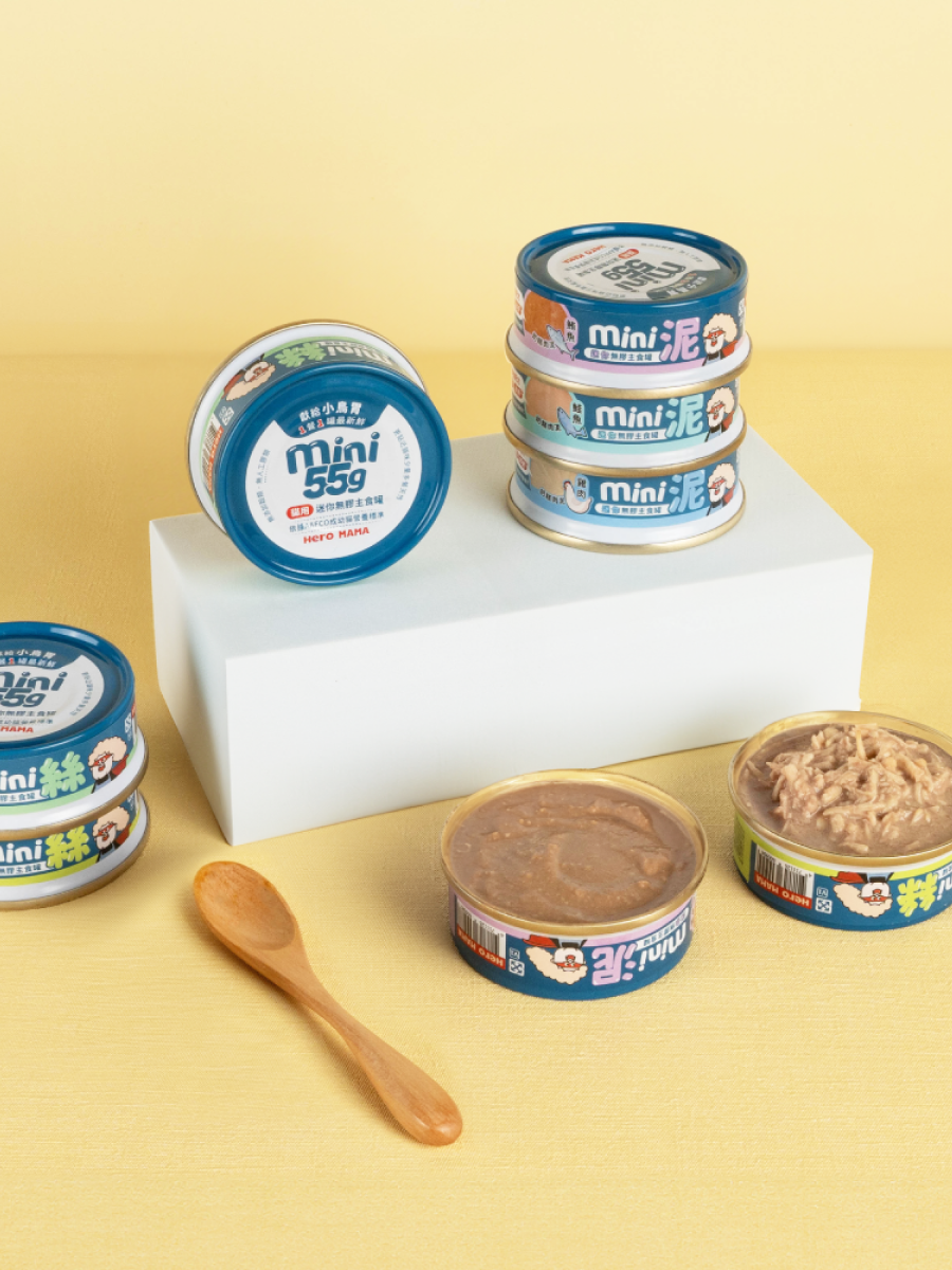 【HeroMama】貓用 無膠迷你主食罐｜奶糕肉泥 鮭魚