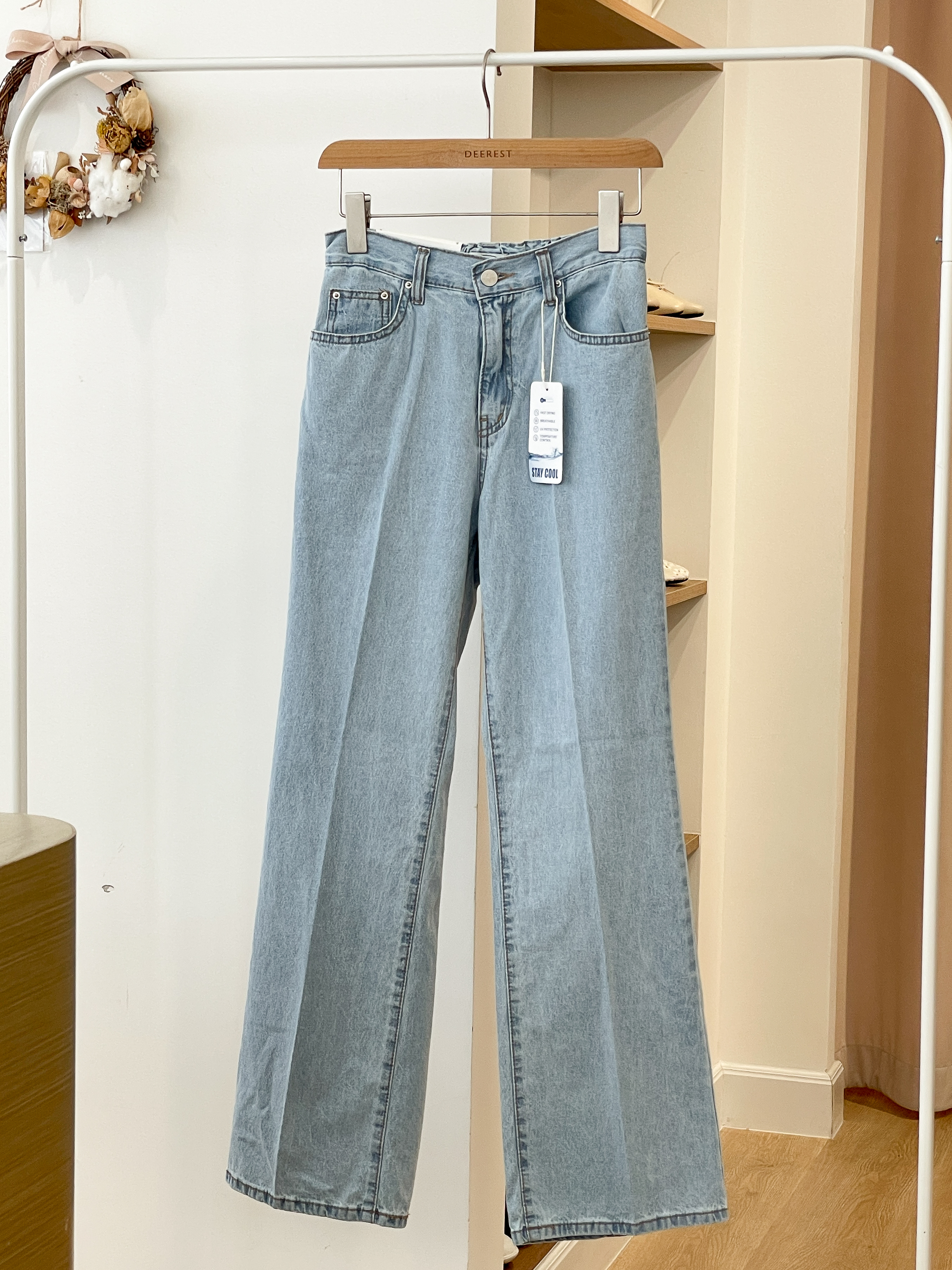 JEAN168 Stay Cool Summer Straight Jeans