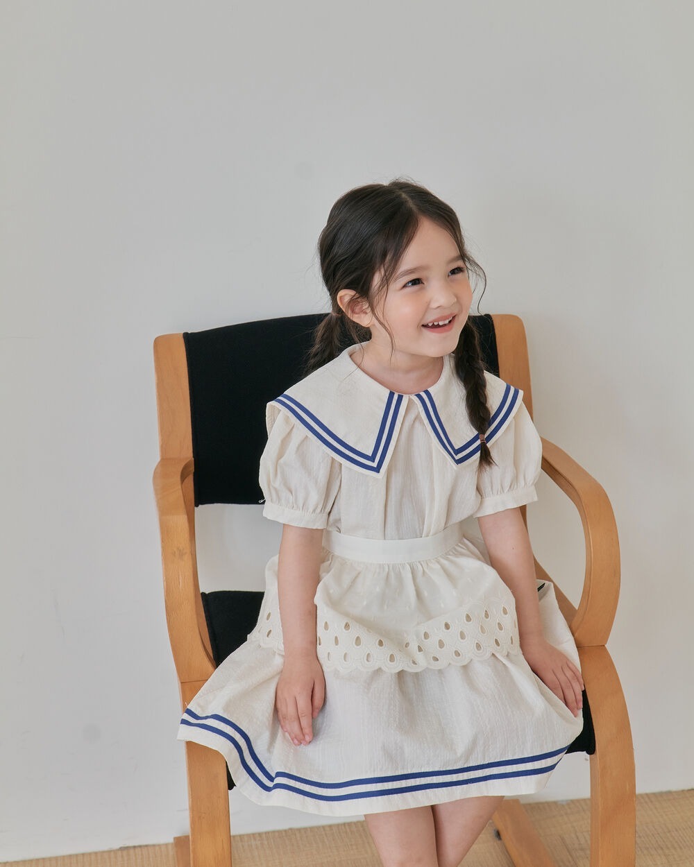 [7月第三週出貨]-Bubble 刺繡圍裙｜奶油色