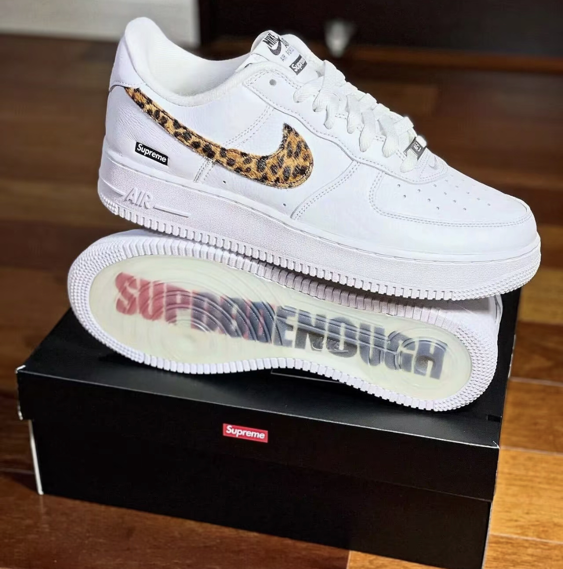 【APAIR】預購 Supreme x Goodenough x Nike air force 1 low sp 豹紋 三方聯名 IM3483-100