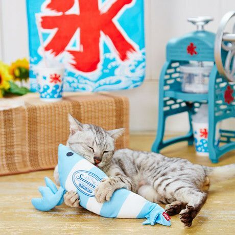 Petio貓玩具- 涼感蝦玩具梳打味