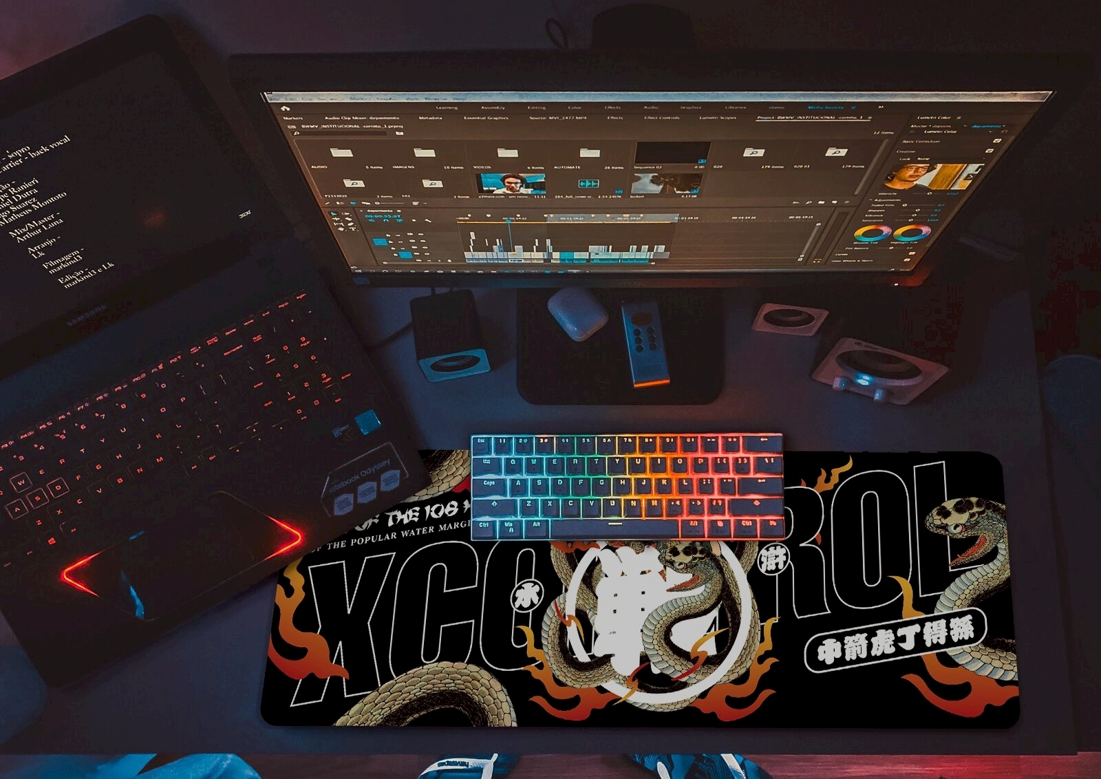 XCTRL 中箭虎滑鼠桌墊