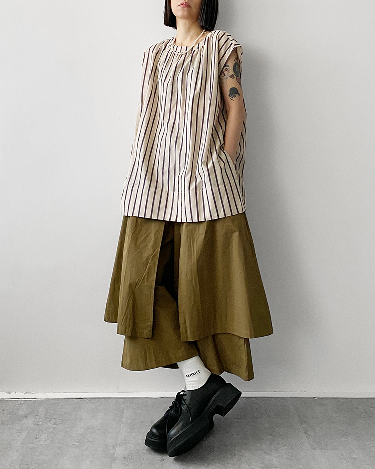 MFP-2726 層次七分長褲