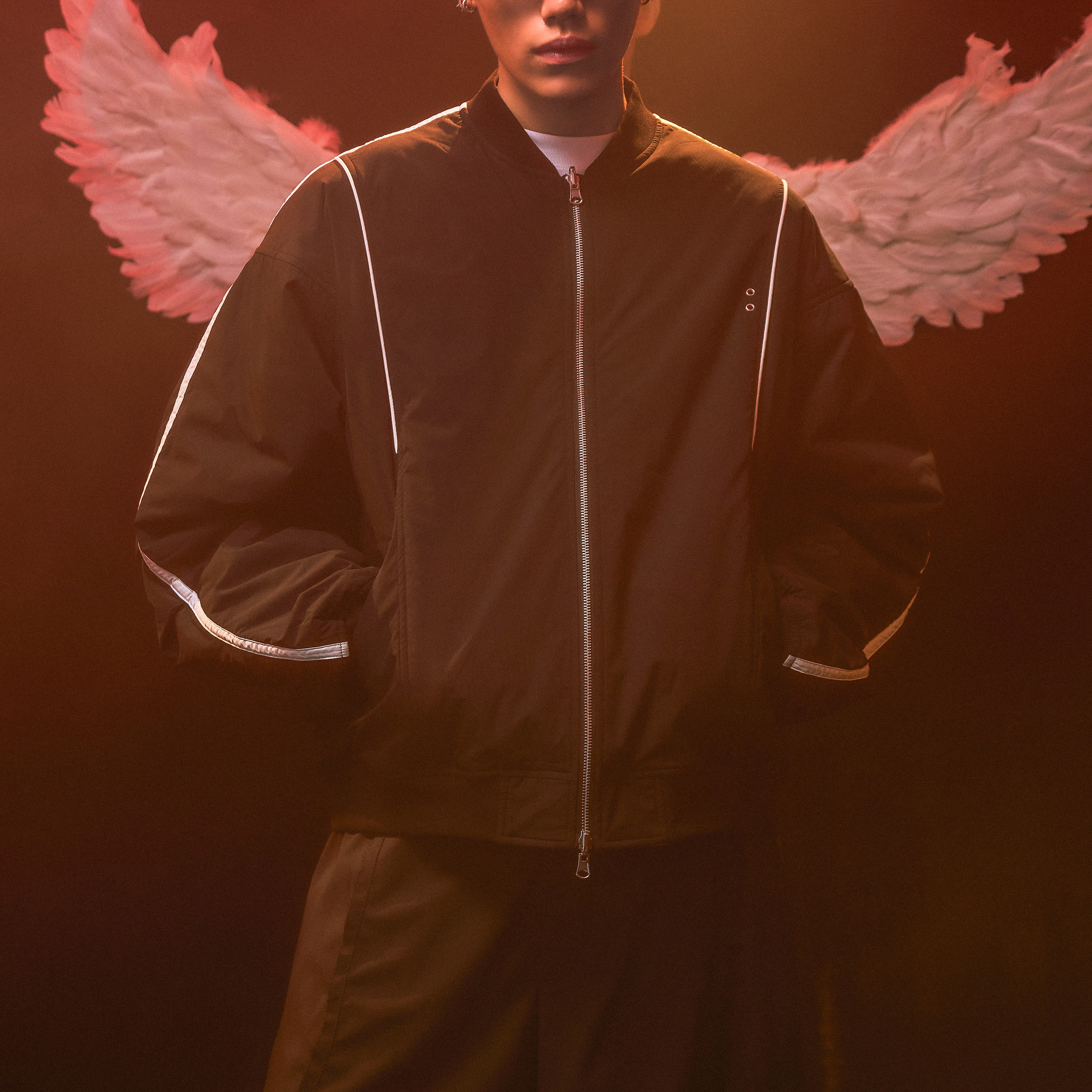 Wall of Sound - WA06-“MAP/SALLY” Reversible Bomber Jacket - Black