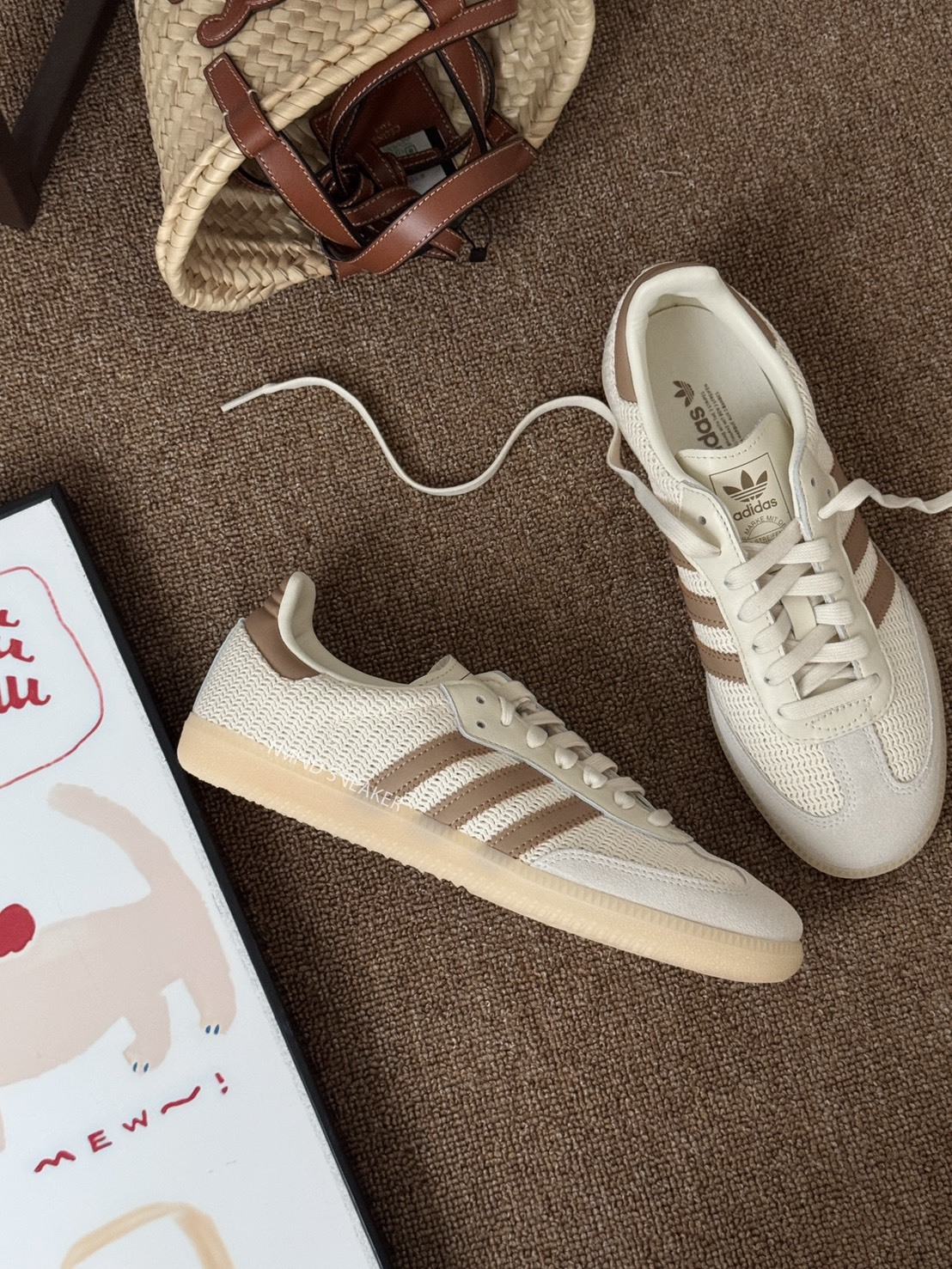 <快速出貨> ADIDAS SAMBA OG  華夫格 奶油摩卡