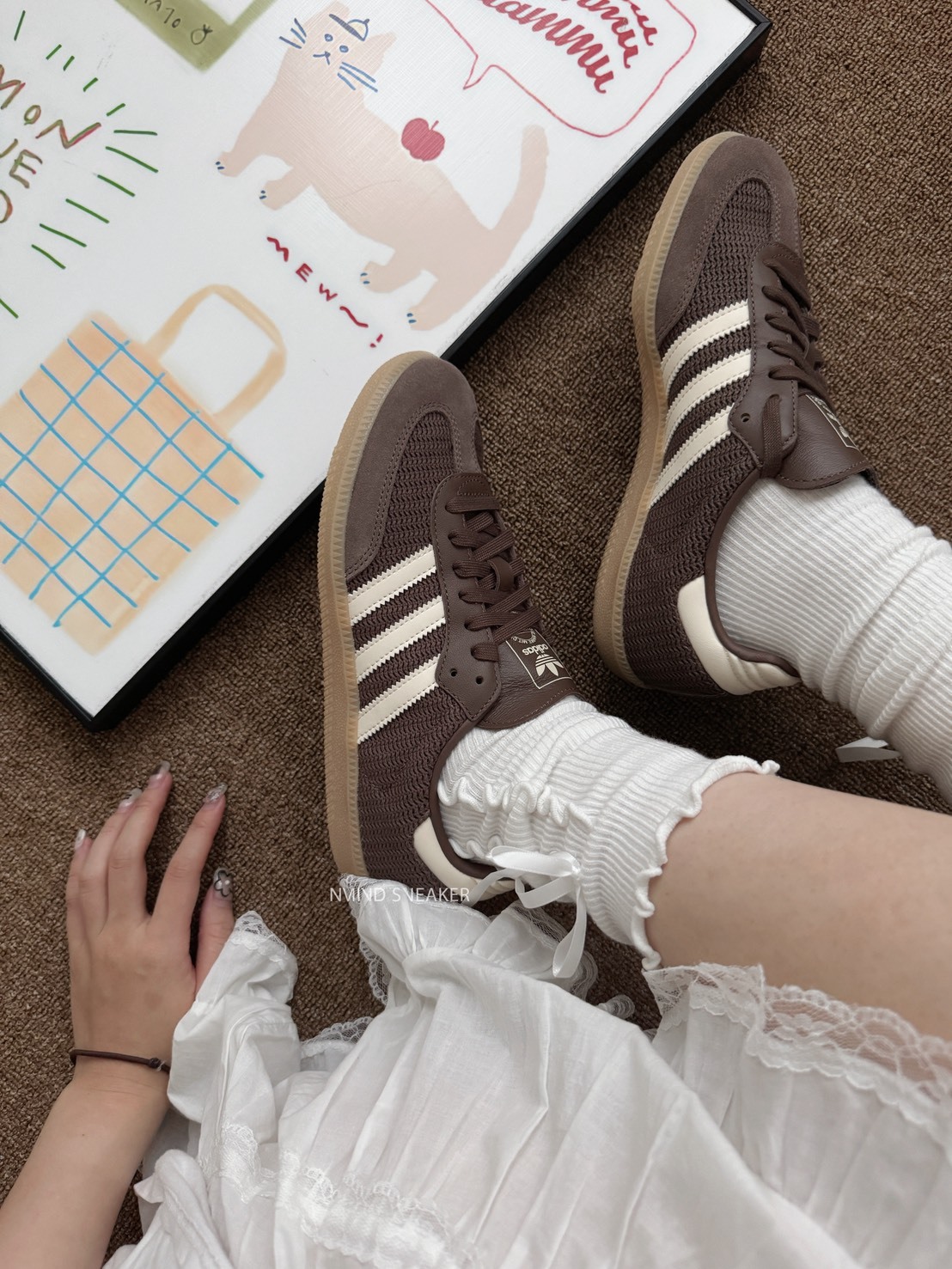 <快速出貨> Adidas Samba OG 華夫格可可棕 焦糖底