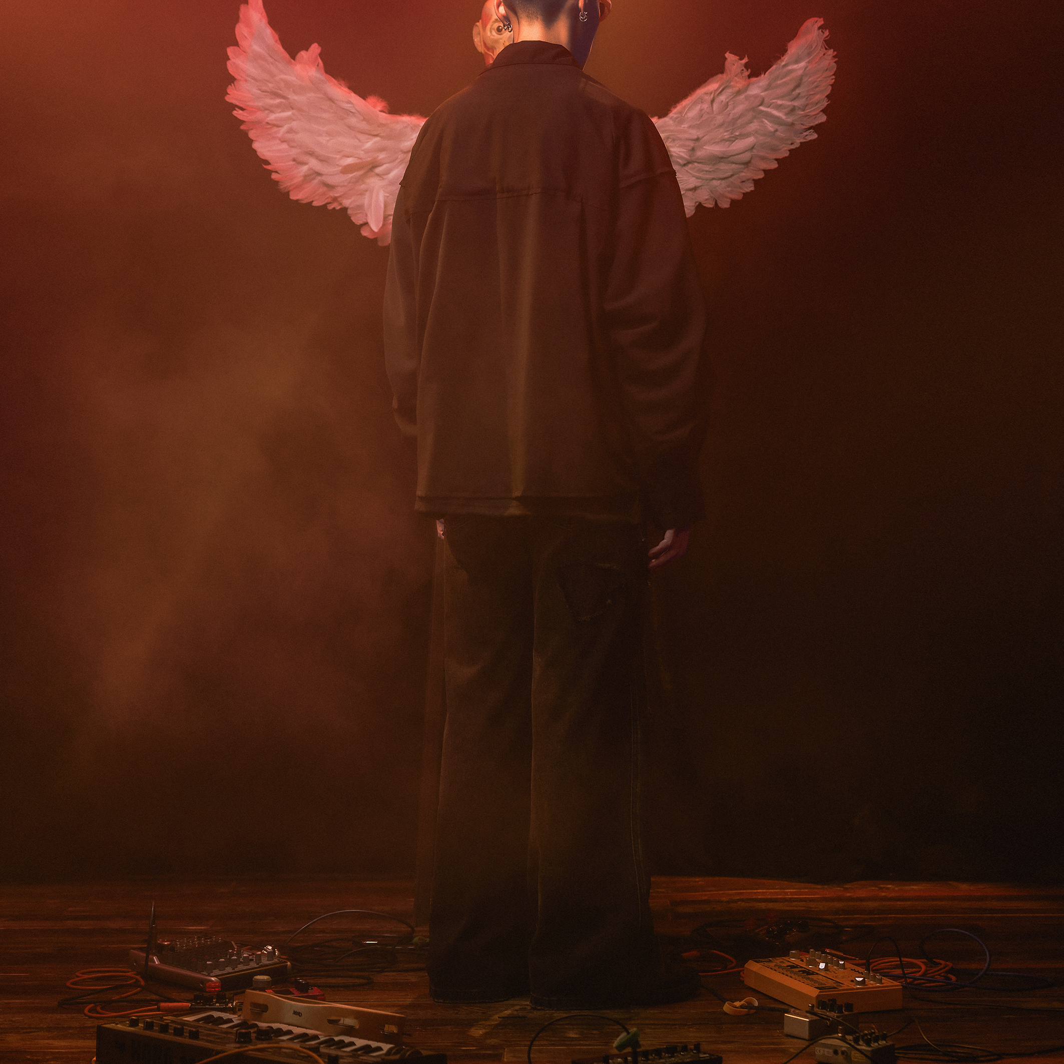 Wall of Sound -  WA07-“COBAIN” LS Pyjama Shirt - Black