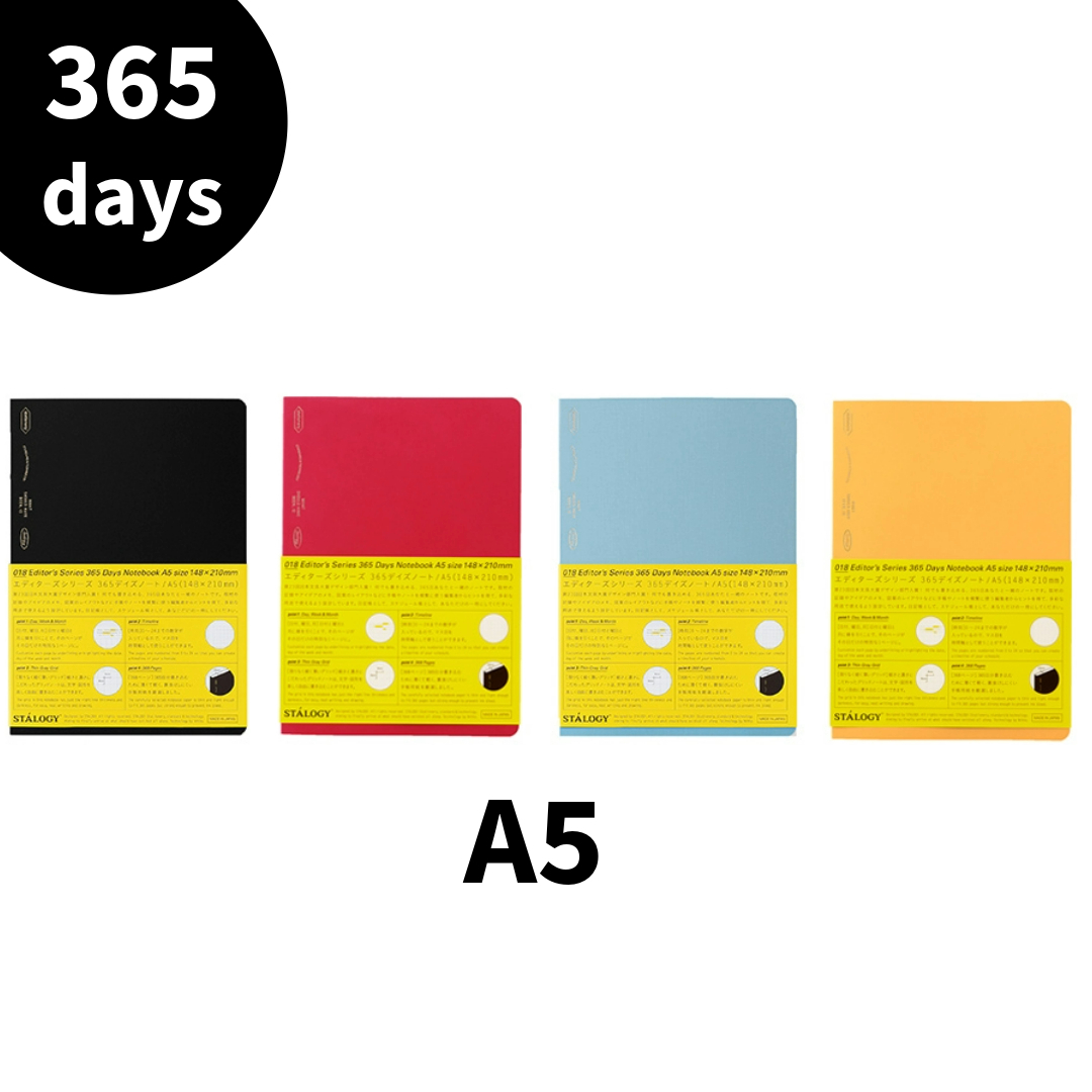 365days 筆記本 方格 A5 日本製｜STALOGY 日本
