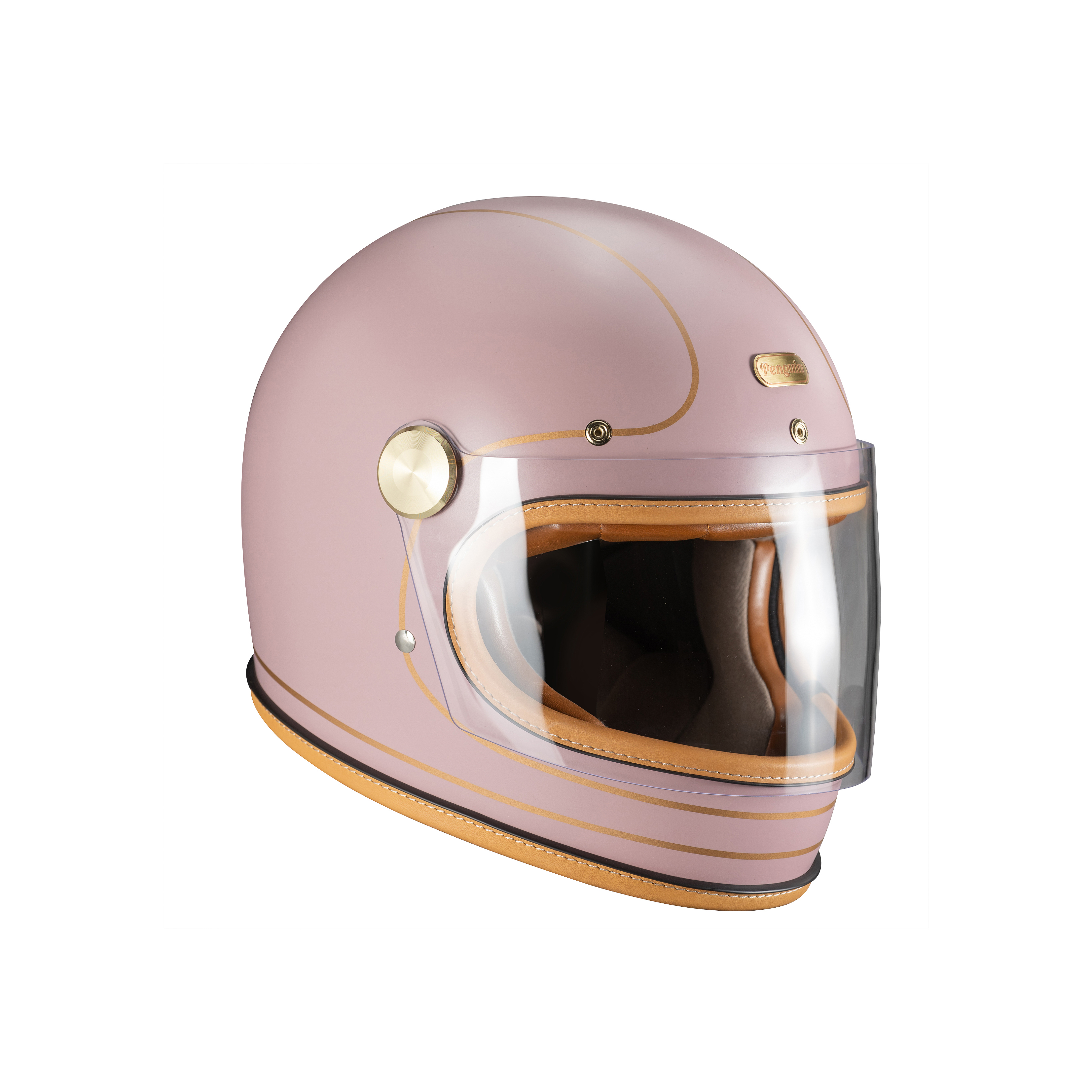 Penguin 大師樂高 金線款 玫瑰石英粉