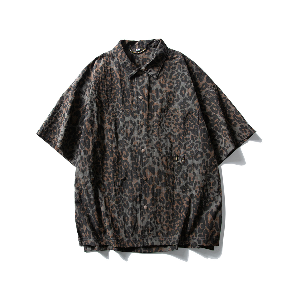斑點豹影尼龍襯衫
