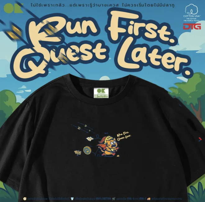 泰國 貓貓圖案TEE（T6 OK693）